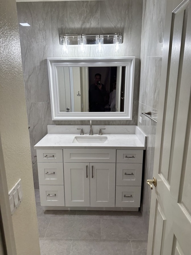 Hardwood Galleria Bathroom remodel in Huntington Beach 7