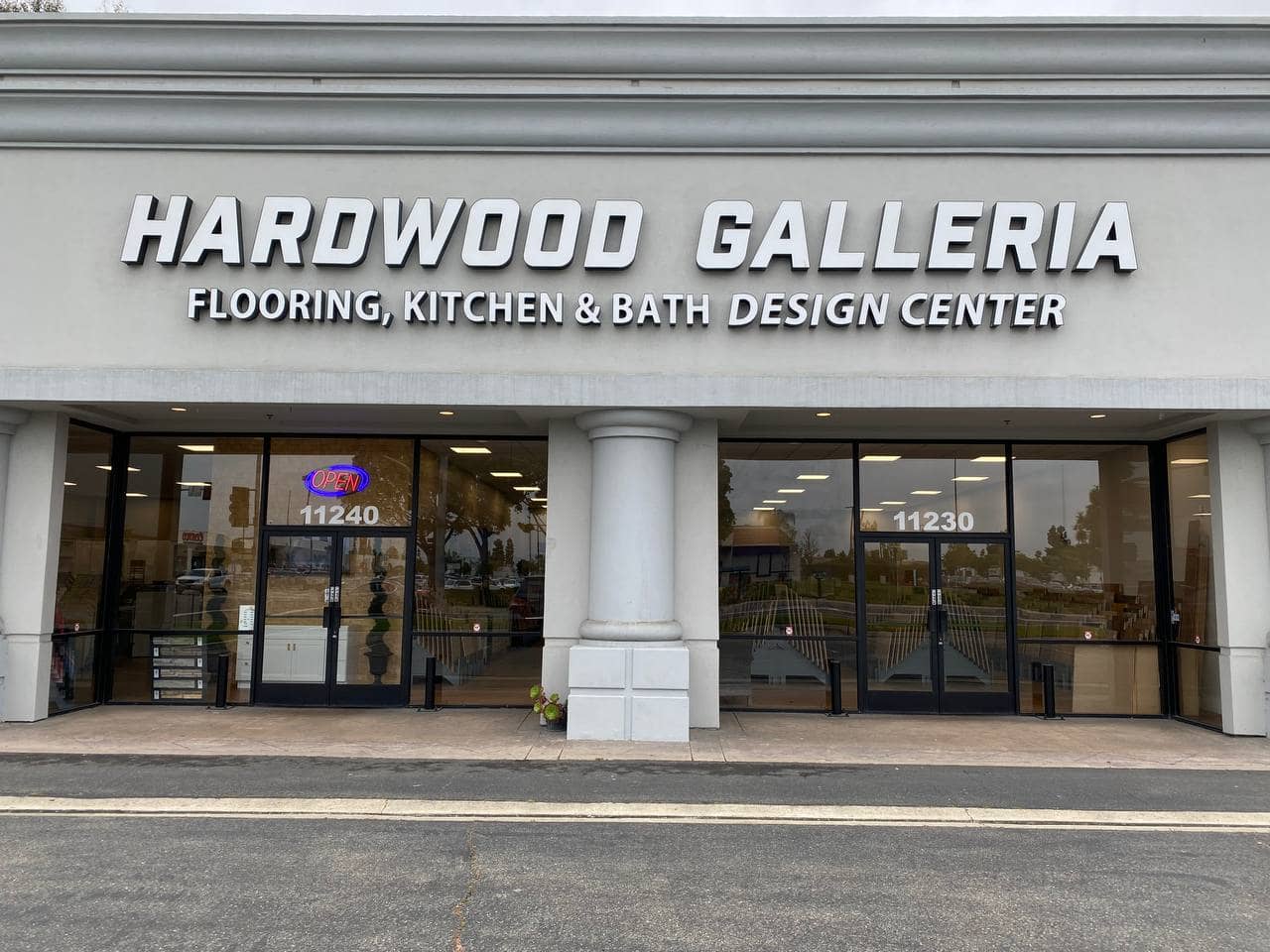Hardwood storefront